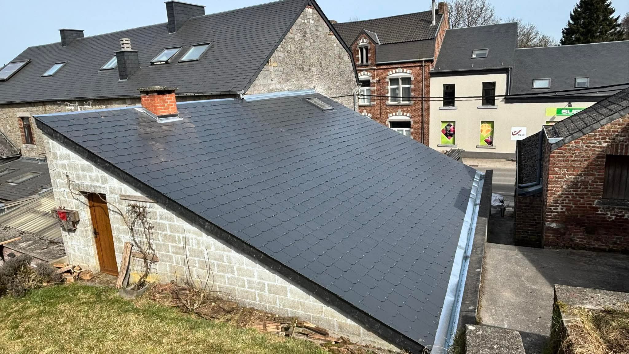 toiture de garage en eternit